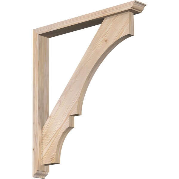 Ekena Millwork Balboa Traditional Smooth Bracket w/ Offset Brace, Douglas Fir, 3 1/2"W x 28"D x 32"H BKT0402X28X32BOA01SDF - main